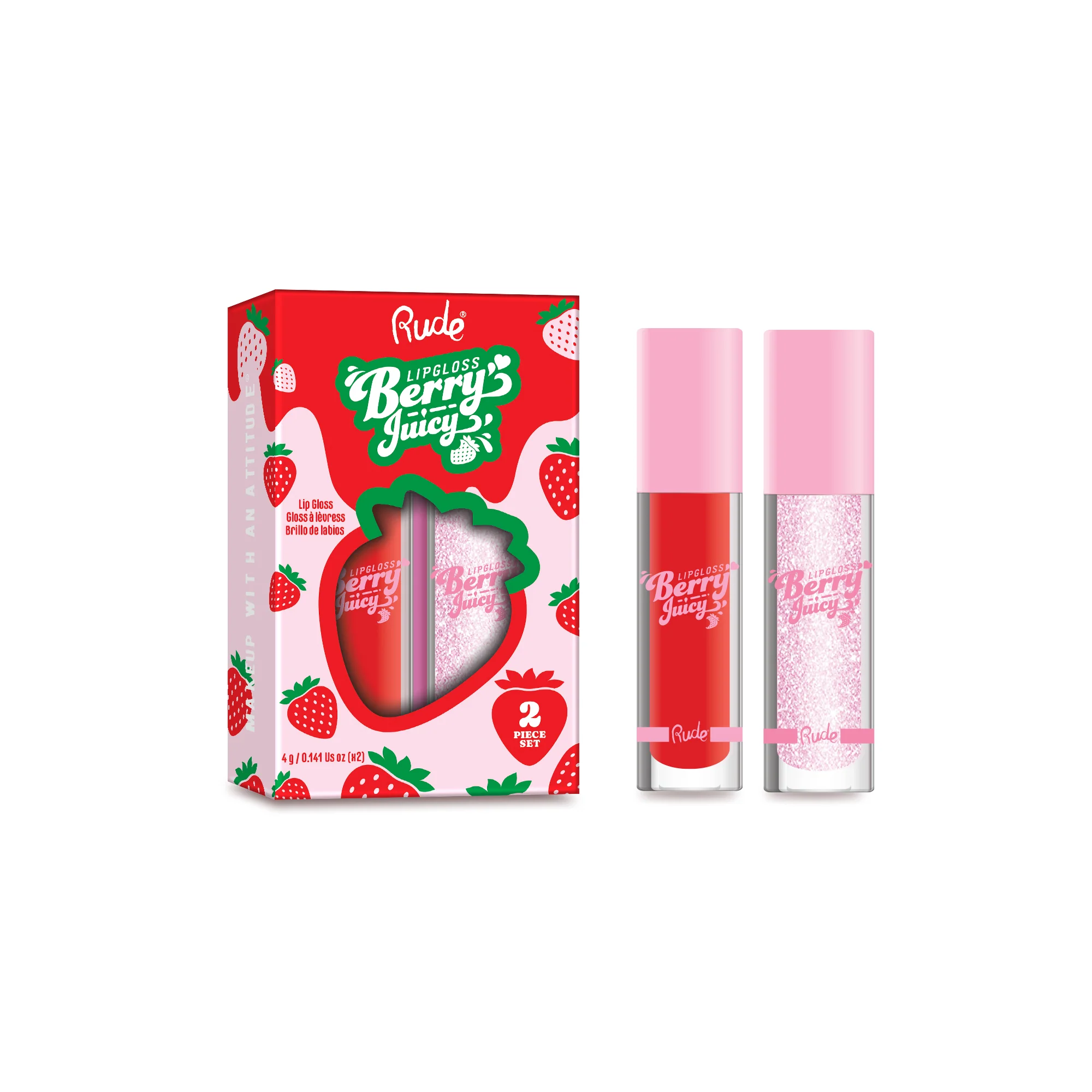 Berry Juicy Lip Gloss Duo Set - Image 4