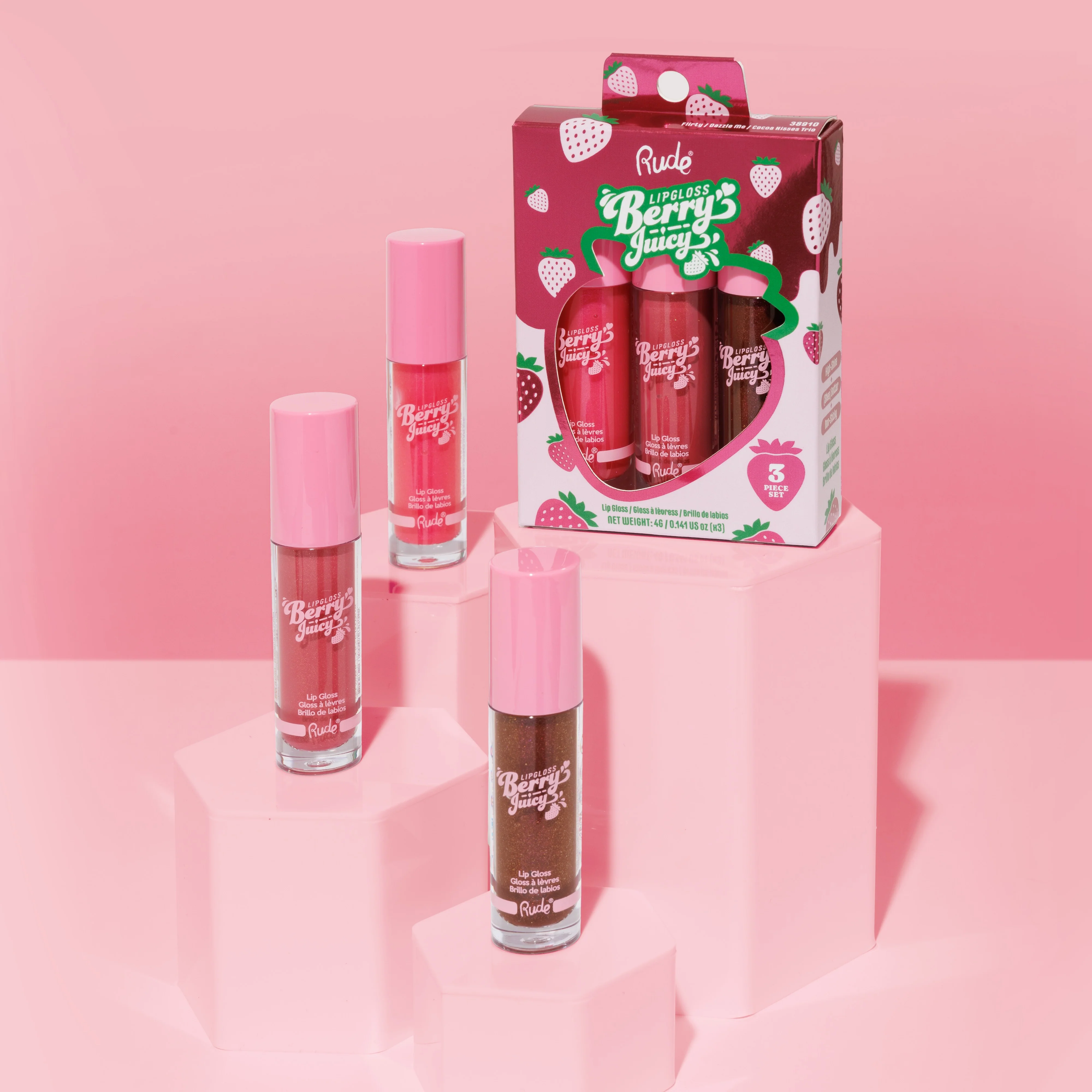 Berry Juicy Lip Gloss Trio Set - Image 3