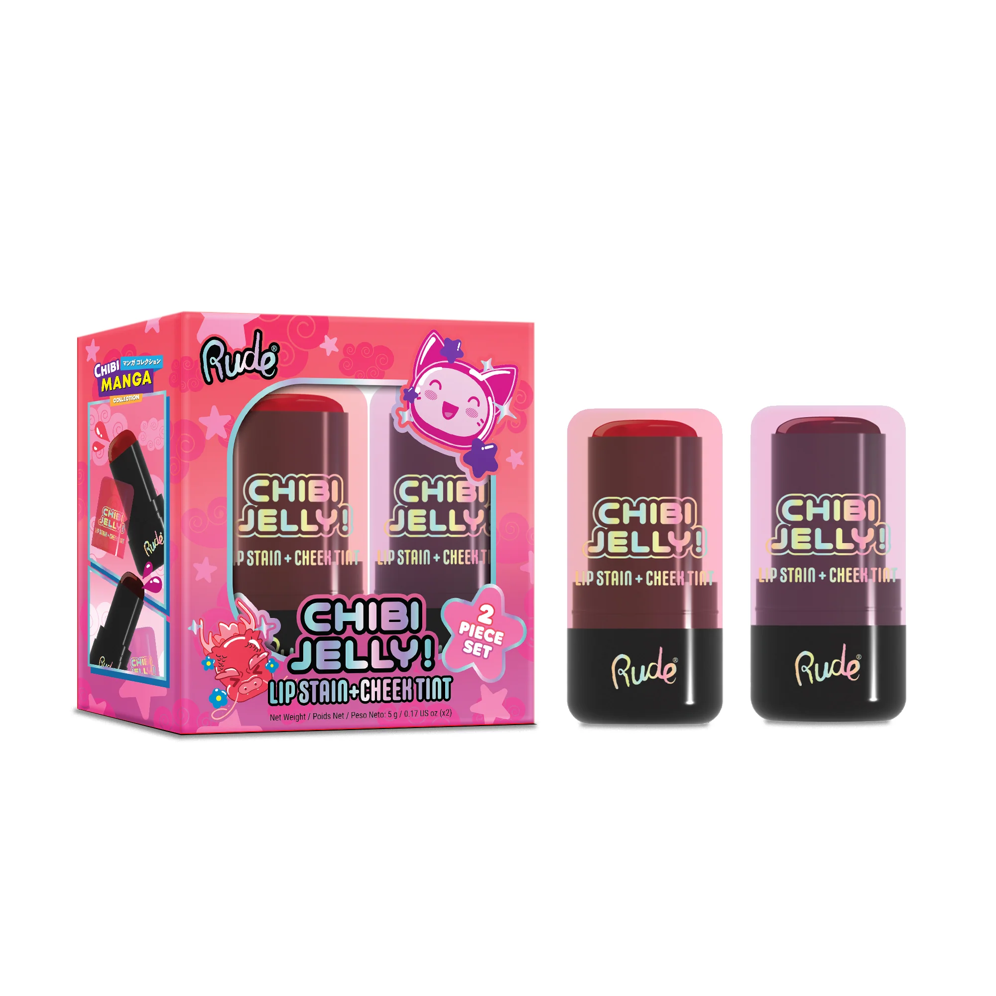 Chibi Manga Collection Chibi Jelly! Lip Stain + Cheek Tint Duo - Image 3
