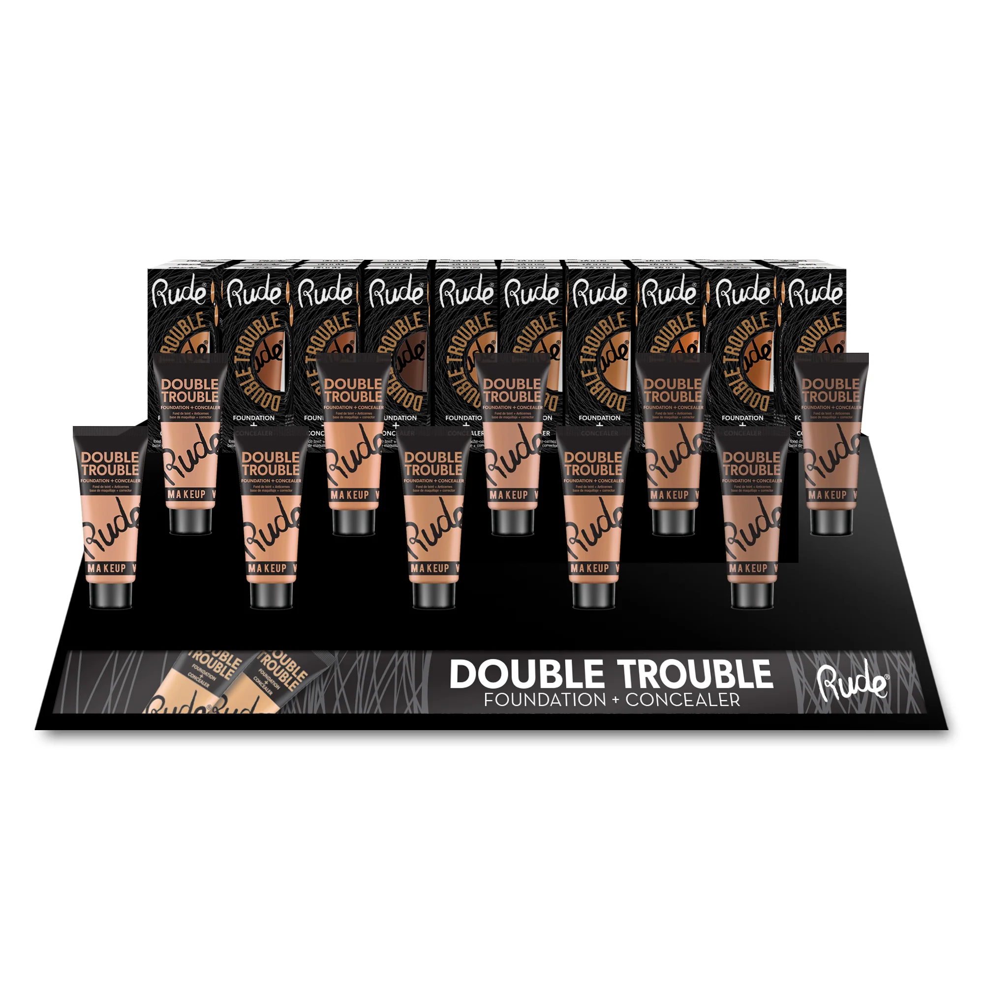 Double Trouble Foundation and Concealer Display Set B, 80 pcs