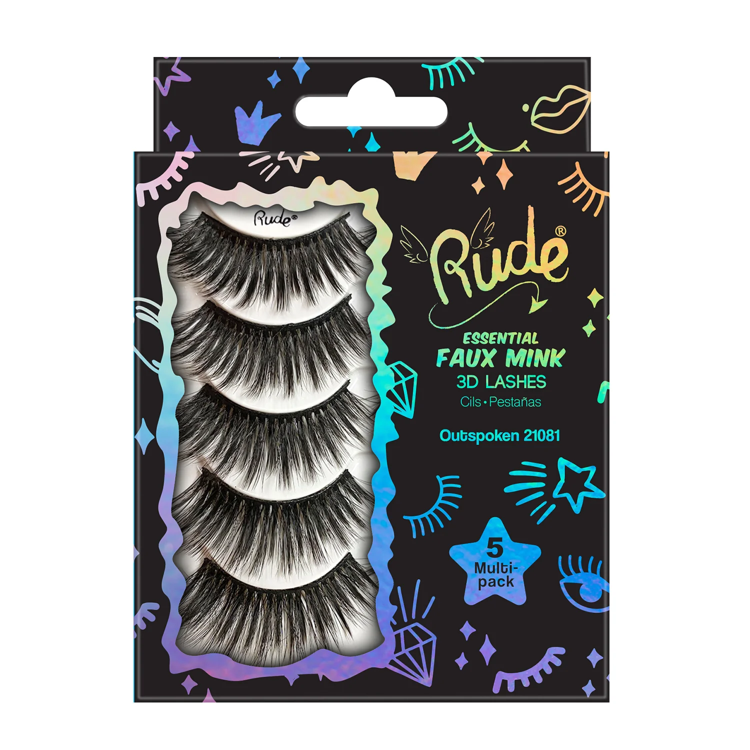 Essential Faux Mink 3D Lashes 5 Multi-Pack - Image 4