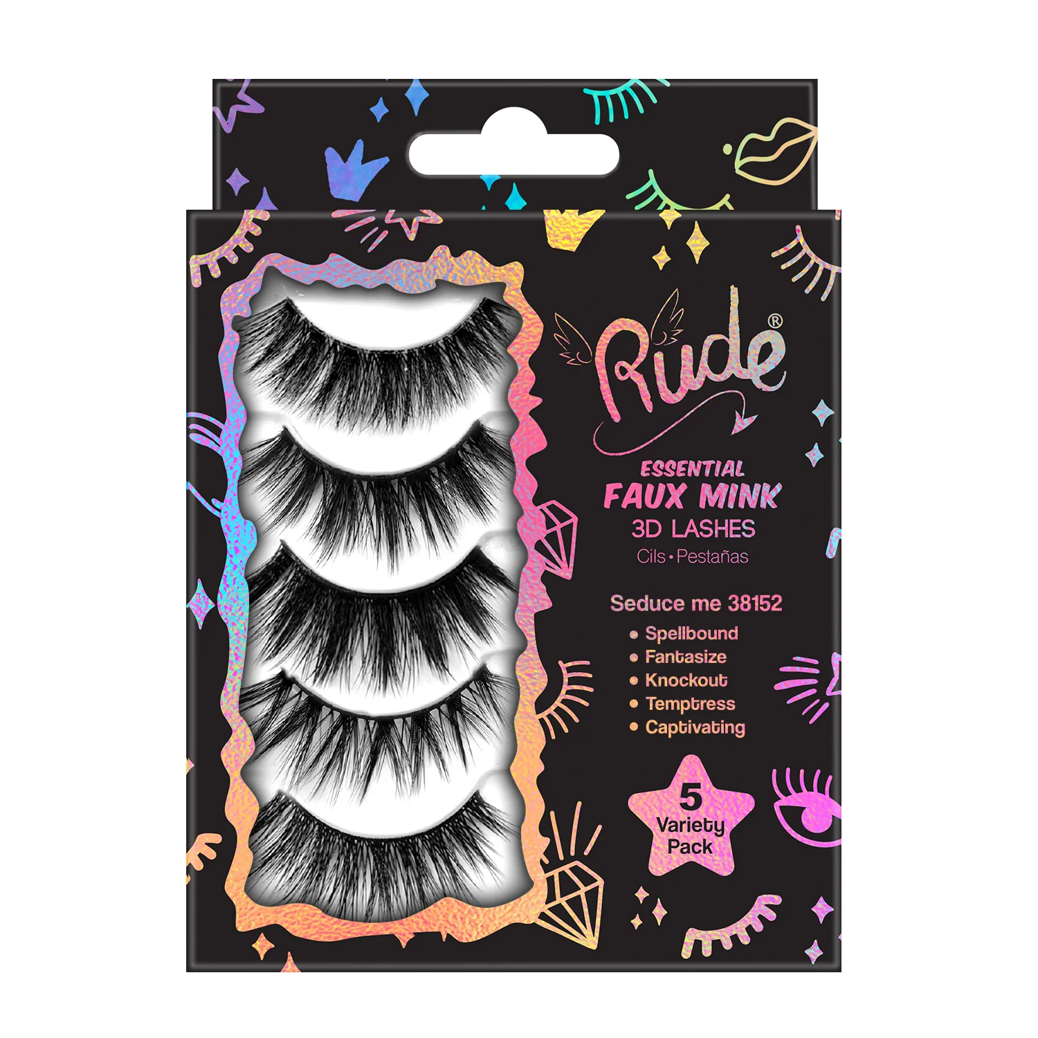 Essential Faux Mink 3D Lashes 5 Variety Pack - Image 3