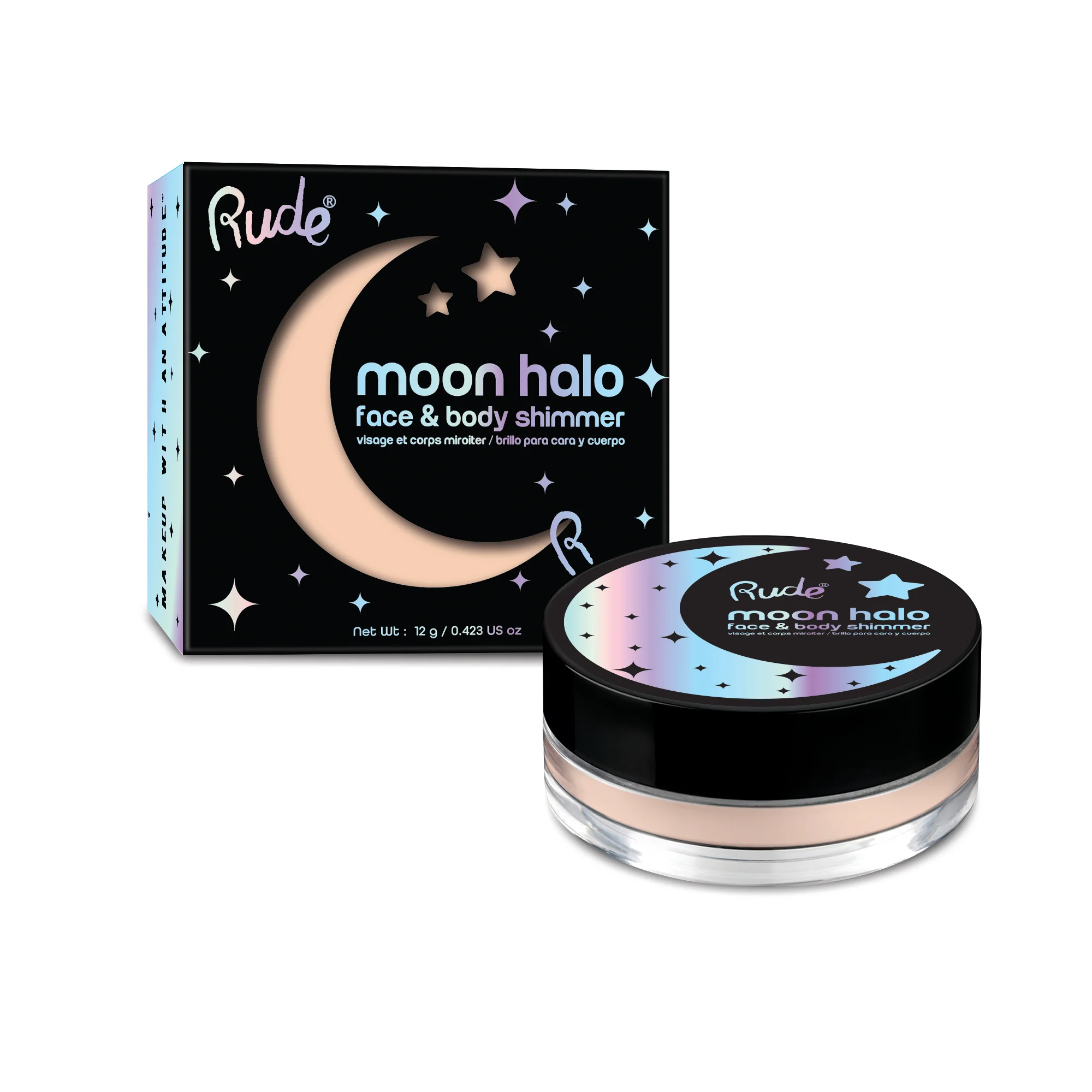 Moon Halo Face & Body Shimmer Display Set, 24pcs - Image 4