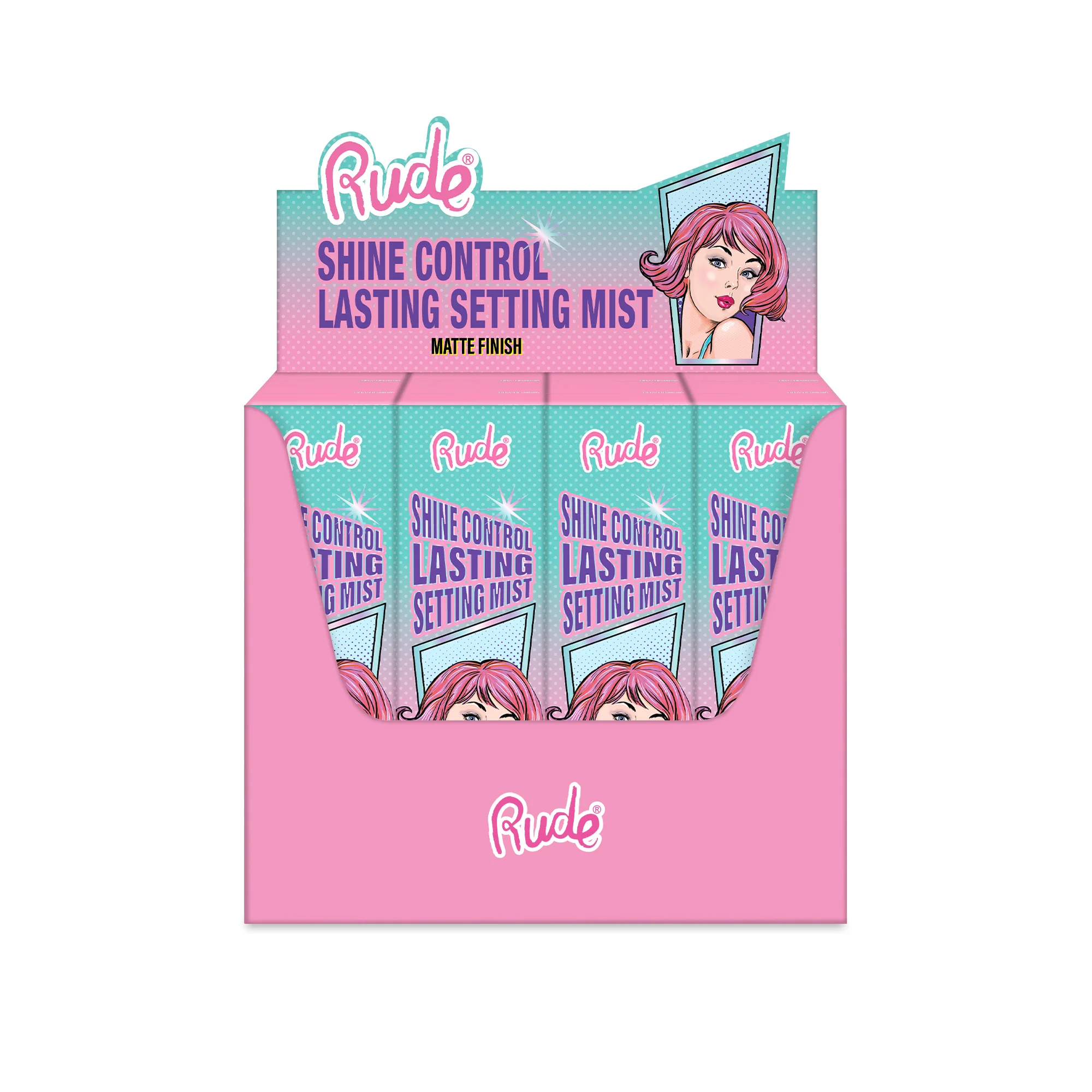 Shine Control Lasting Makeup Mist Paper Display, 12pcs