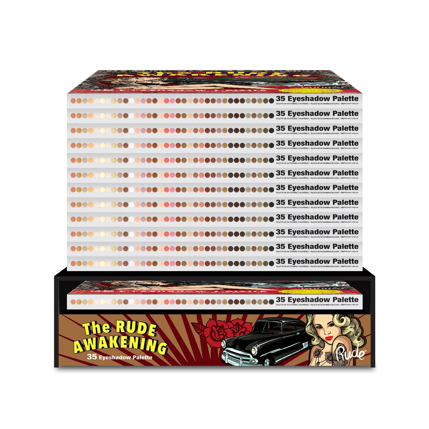 Book 5 (The Rude Awakening) Eyeshadow Palette Display Set, 12pcs