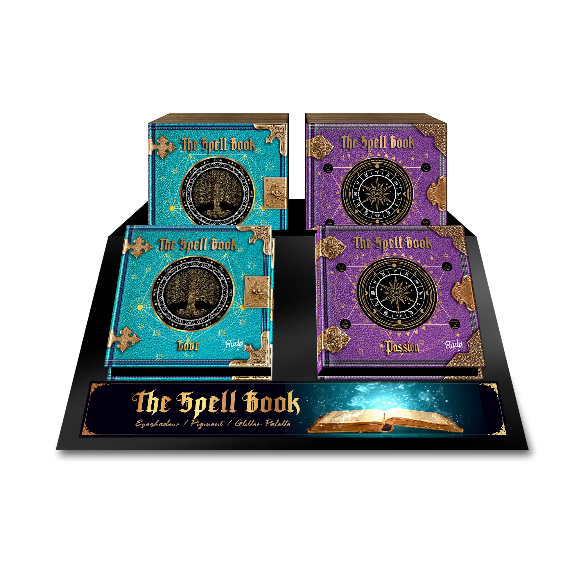 The Spell Book Eyeshadow Palette Display Set B, 24 pcs