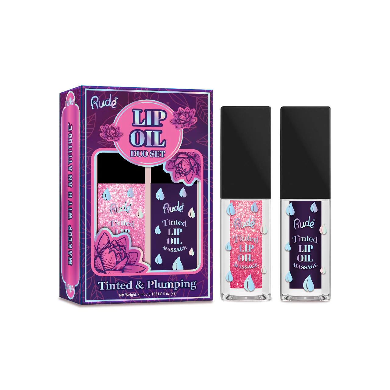 Tinted & Plumping Lip Oil Massage Duo Set - Image 9