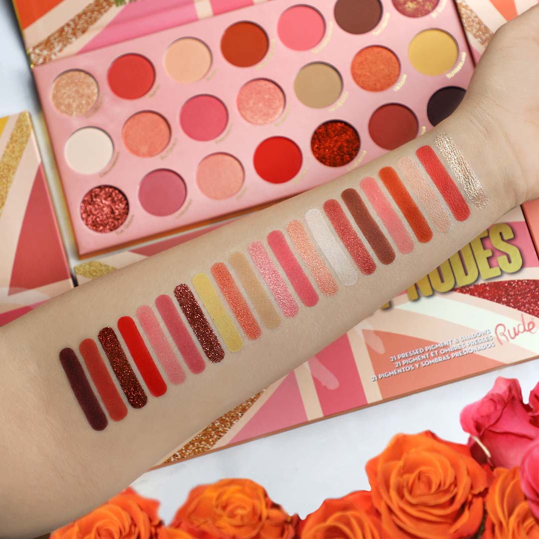 United Peachy Nudes - 21 Pressed Pigment & Shadows Palette - Image 2