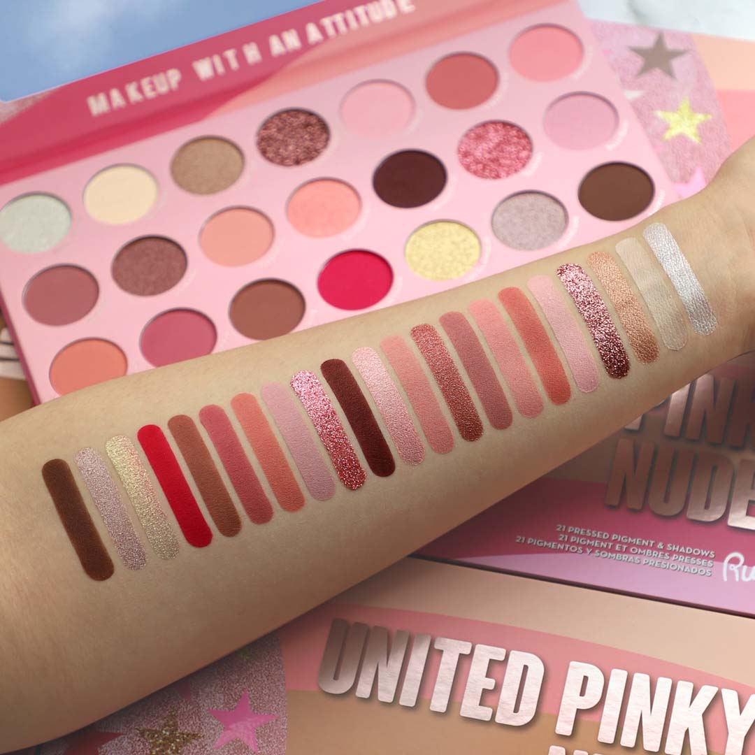 United Pinky Nudes - 21 Pressed Pigment & Shadows Palette - Image 2