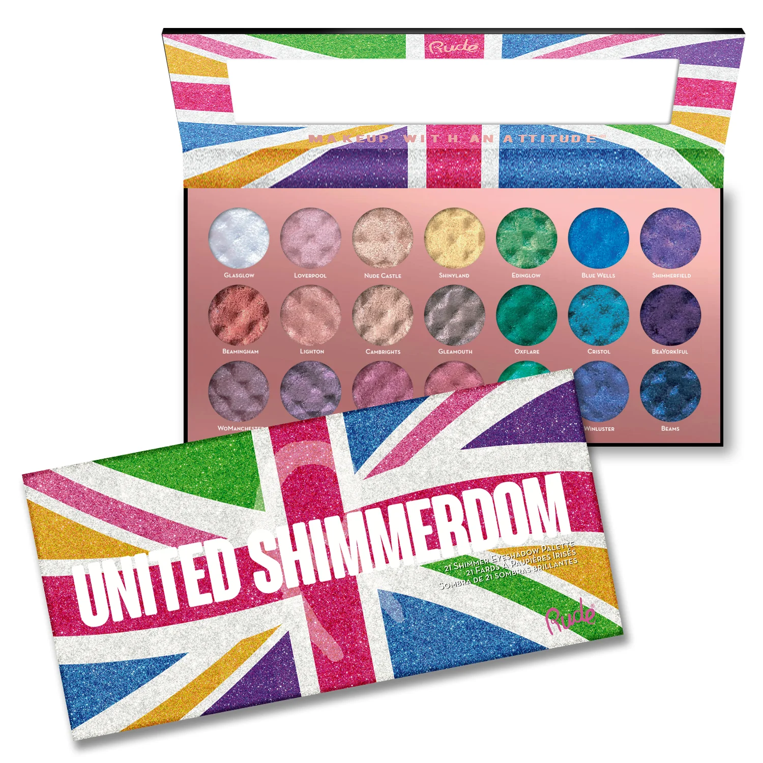 United Shimmerdom - 21 Shimmer Eyeshadow Palette - Image 5